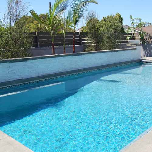 Backyard pool built by Outdoor Hardscapes